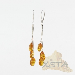 Baltic amber drop earrings